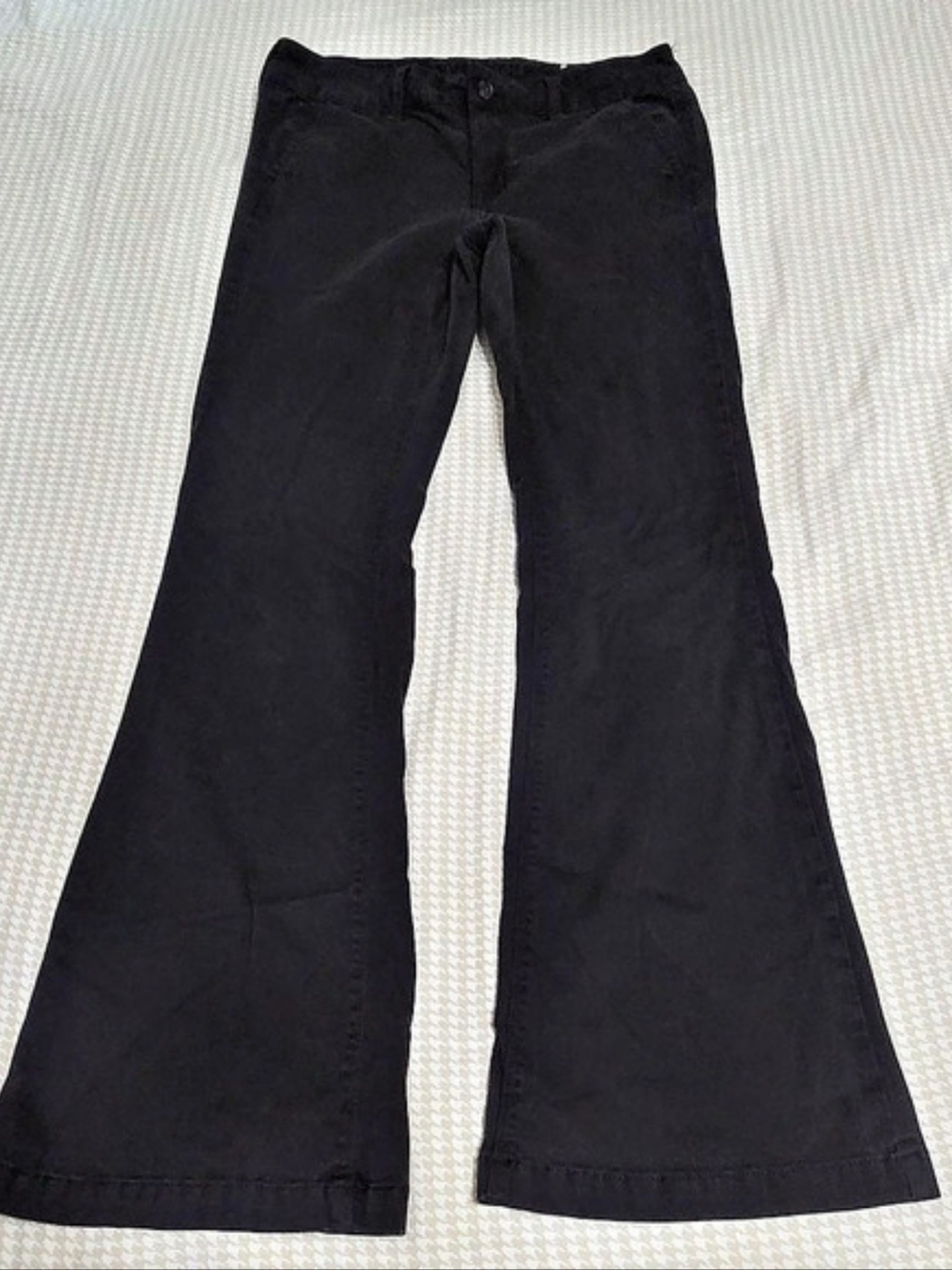 American Eagle Super Stretch Flare Pants Black Size 8 Long